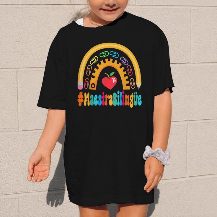 Maestra Bilingüe Appreciation Week Back To School Graphic Kid T-Shirt Maestra Bilingüe Appreciation Week Back To School Graphic Kid T-Shirt