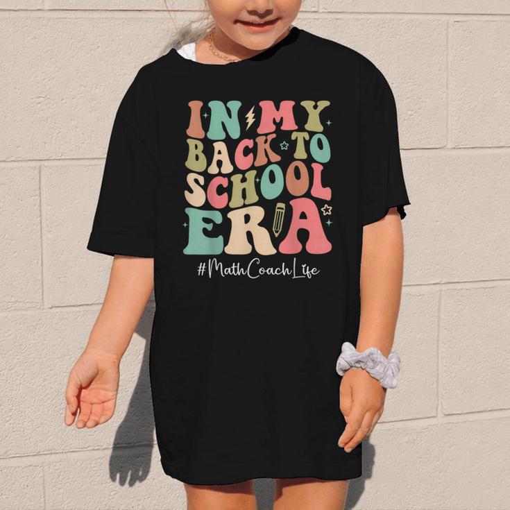 Math Coach In My Back To School Era Women Groovy Graphic Kid T-Shirt Math Coach In My Back To School Era Women Groovy Graphic Kid T-Shirt