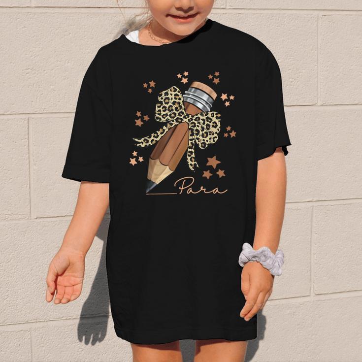 Melanin Pencil Leopard Bow Para Back To School Graphic Kid T-Shirt Melanin Pencil Leopard Bow Para Back To School Graphic Kid T-Shirt