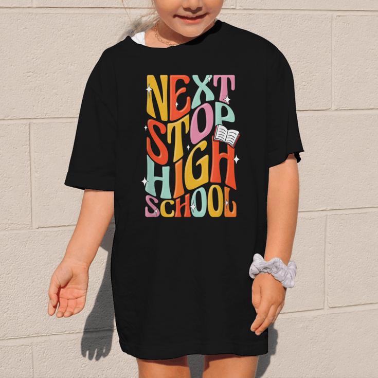 Middle School Gradution Back To School Next Stop High School Graphic Kid T-Shirt Middle School Gradution Back To School Next Stop High School Graphic Kid T-Shirt