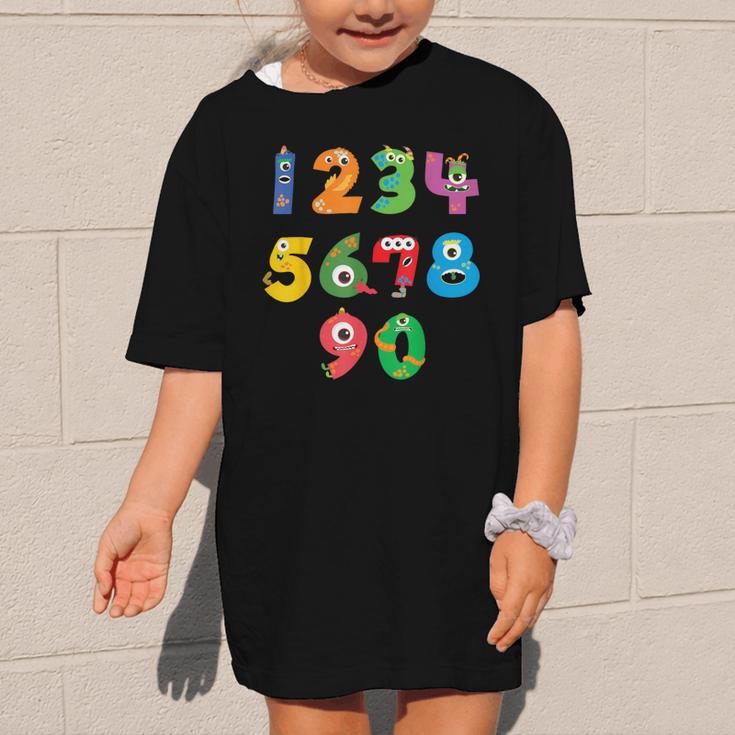 Monster Numbers Learning Cute Numbers 0-9 Back To School Graphic Kid T-Shirt Monster Numbers Learning Cute Numbers 0-9 Back To School Graphic Kid T-Shirt