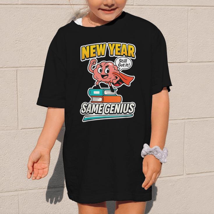 New Year Same Genius Confident Back To School Vibe Graphic Kid T-Shirt New Year Same Genius Confident Back To School Vibe Graphic Kid T-Shirt