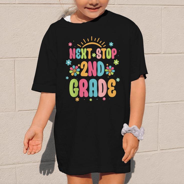 Next Stop 2nd Grade Groovy Retro Second Grade Back To School Graphic Kid T-Shirt Next Stop 2nd Grade Groovy Retro Second Grade Back To School Graphic Kid T-Shirt