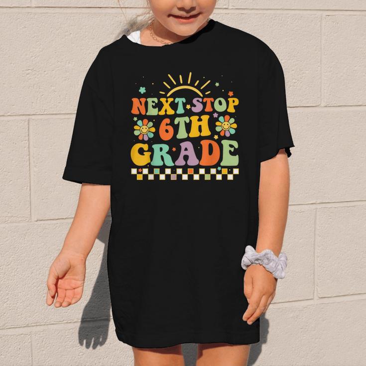 Next Stop 6th Grade Groovy Retro Sixth Grade Back To School Graphic Kid T-Shirt Next Stop 6th Grade Groovy Retro Sixth Grade Back To School Graphic Kid T-Shirt