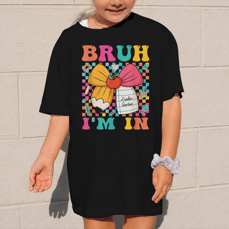 Pencil Bow Bruh I'm In Back To School Kindergarten Graphic Kid T-Shirt Pencil Bow Bruh I'm In Back To School Kindergarten Graphic Kid T-Shirt