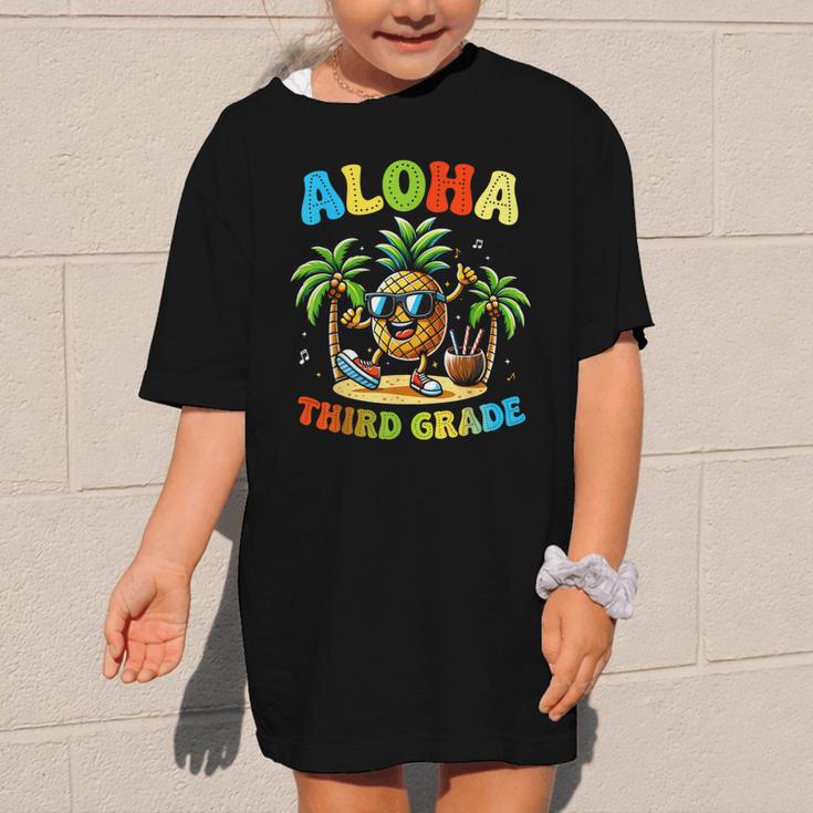 Pinapple Beach Back To School Day Aloha Third Grade Graphic Kid T-Shirt Pinapple Beach Back To School Day Aloha Third Grade Graphic Kid T-Shirt