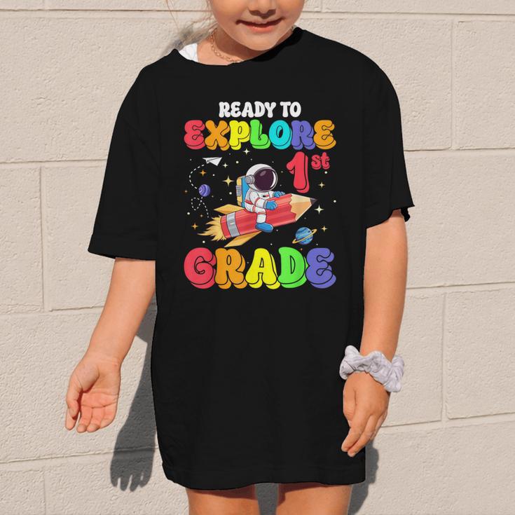 Ready To Explore 1st Grade Astronaut Back To School Graphic Kid T-Shirt Ready To Explore 1st Grade Astronaut Back To School Graphic Kid T-Shirt