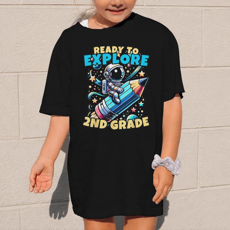 Ready To Explore 2nd Grade Kids Astronaut Back To School Graphic Kid T-Shirt Ready To Explore 2nd Grade Kids Astronaut Back To School Graphic Kid T-Shirt