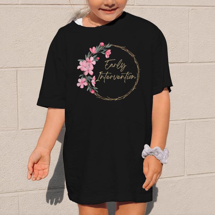 Retro Floral Early Intervention Specialist Back To School Graphic Kid T-Shirt Retro Floral Early Intervention Specialist Back To School Graphic Kid T-Shirt