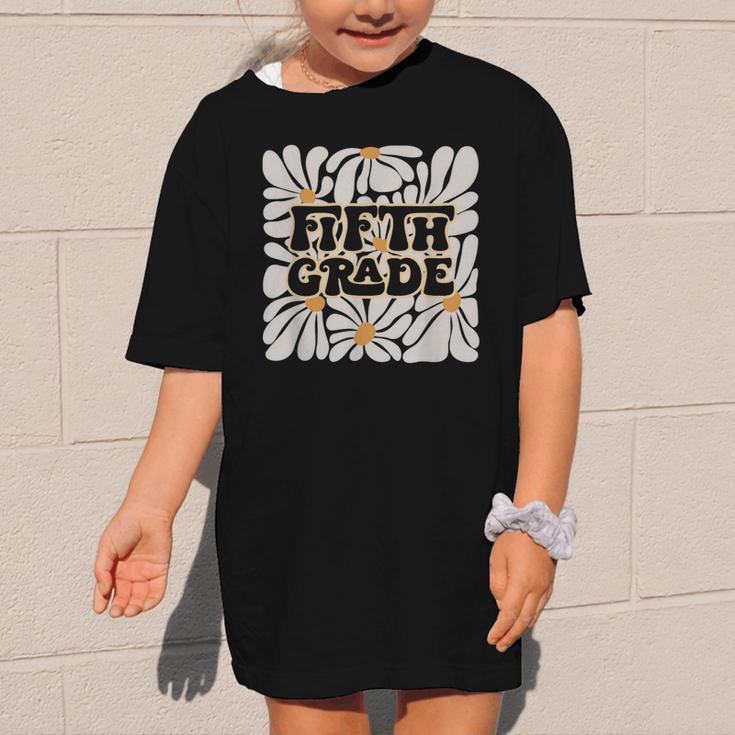 Retro Flower Power Squared Fifth 5th Grade Back To School Graphic Kid T-Shirt Retro Flower Power Squared Fifth 5th Grade Back To School Graphic Kid T-Shirt