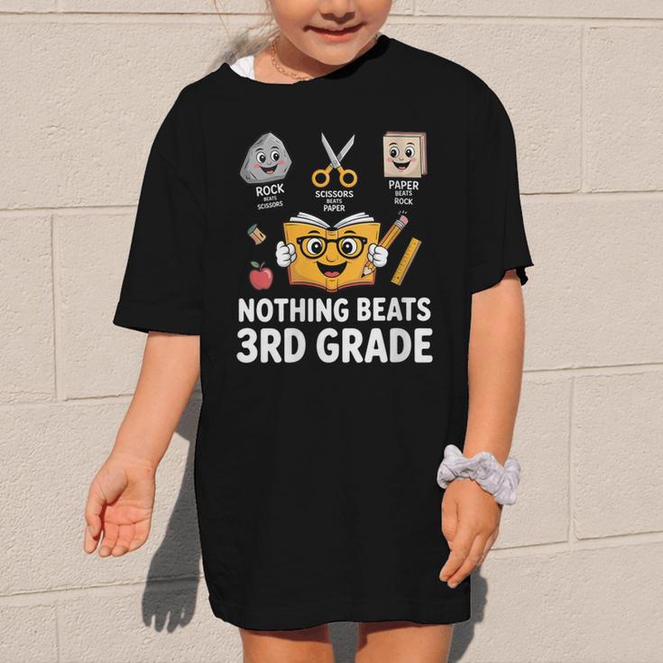 Rock Scissor Paper Nothing Beats 3rd Grade Back To School Graphic Kid T-Shirt Rock Scissor Paper Nothing Beats 3rd Grade Back To School Graphic Kid T-Shirt