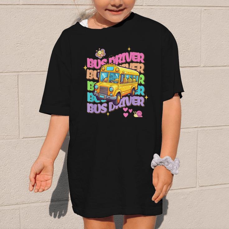School Bus Driver Groovy Retro Back To School Graphic Kid T-Shirt School Bus Driver Groovy Retro Back To School Graphic Kid T-Shirt