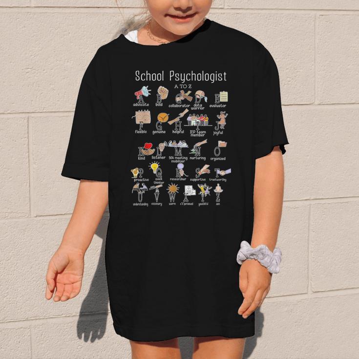 School Psychologist Alphabet ABCs Psychology Back To School Graphic Kid T-Shirt School Psychologist Alphabet ABCs Psychology Back To School Graphic Kid T-Shirt