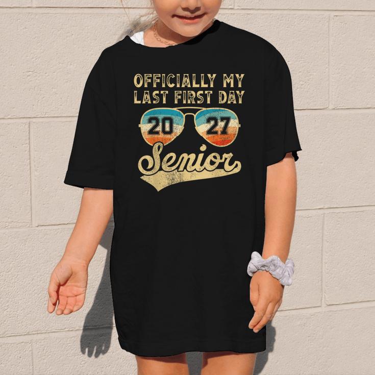 Senior Class Of 2027 Back To School Last First Day Of School Graphic Kid T-Shirt Senior Class Of 2027 Back To School Last First Day Of School Graphic Kid T-Shirt
