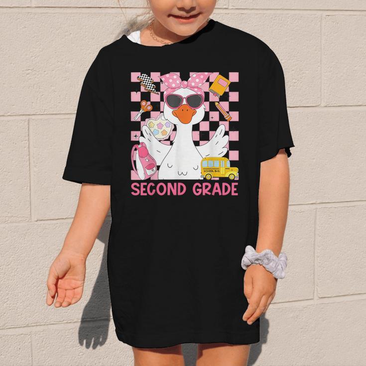 Silly Goose Second Grade Back To School Coquette Girly Graphic Kid T-Shirt Silly Goose Second Grade Back To School Coquette Girly Graphic Kid T-Shirt