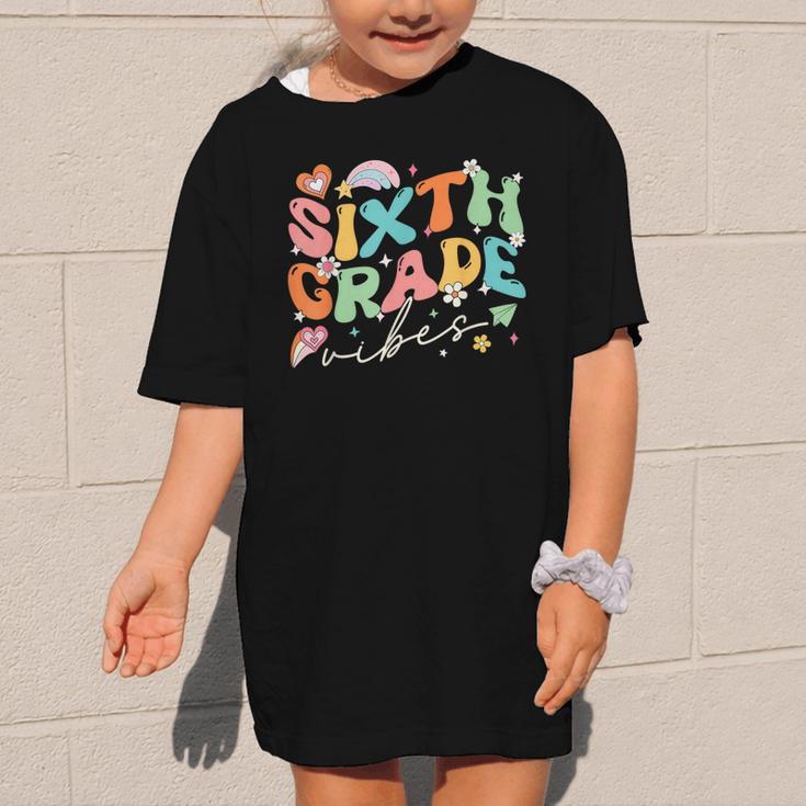 Sixth Grade Vibes 6th Grade Team Groovy Back To School Graphic Kid T-Shirt Sixth Grade Vibes 6th Grade Team Groovy Back To School Graphic Kid T-Shirt