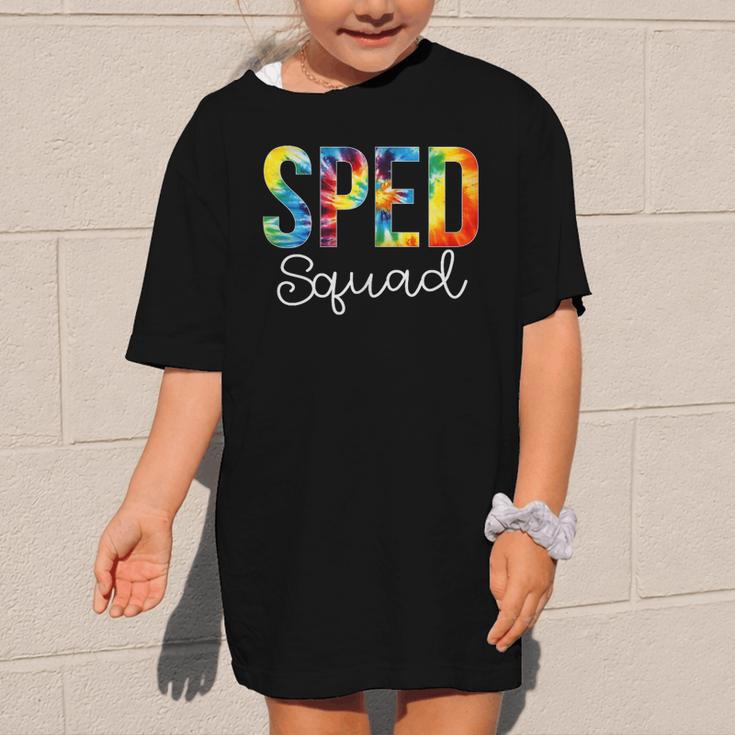 Sped Squad For Work Tie Dye Back To School Appreciation Day Graphic Kid T-Shirt