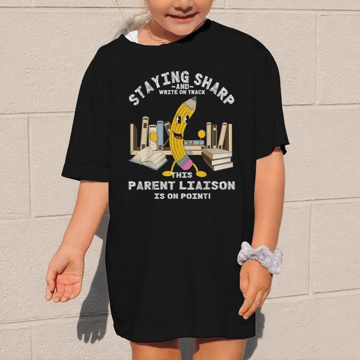 Stay Sharp Parent Liaison Back To School Pencil Graphic Kid T-Shirt Stay Sharp Parent Liaison Back To School Pencil Graphic Kid T-Shirt