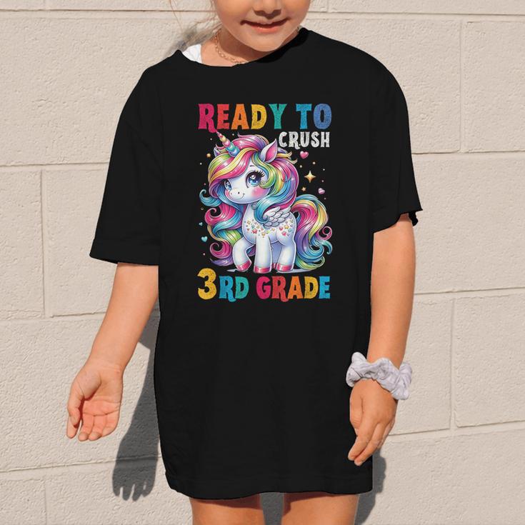 Student Unicorn Ready Back To School Crush 3rd Grade Girls Graphic Kid T-Shirt Student Unicorn Ready Back To School Crush 3rd Grade Girls Graphic Kid T-Shirt
