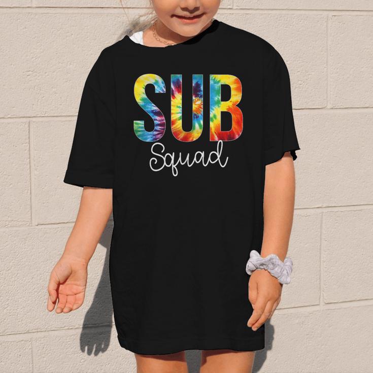 Sub Squad For Work Tie Dye Back To School Appreciation Day Graphic Kid T-Shirt Sub Squad For Work Tie Dye Back To School Appreciation Day Graphic Kid T-Shirt
