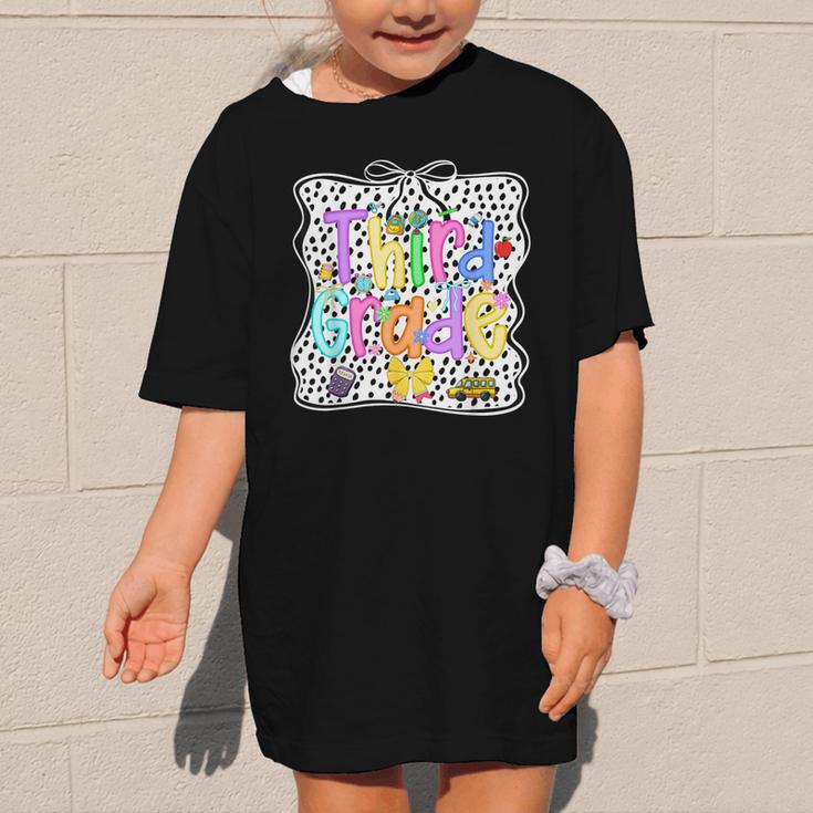 Third Grade Dalmatian Dots 3rd Grade Back To School Girls Graphic Kid T-Shirt Third Grade Dalmatian Dots 3rd Grade Back To School Girls Graphic Kid T-Shirt