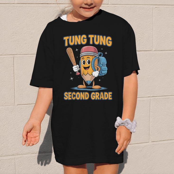 Tung Tung Sahur 2nd Grade Italian Brainrot Back To School Graphic Kid T-Shirt Tung Tung Sahur 2nd Grade Italian Brainrot Back To School Graphic Kid T-Shirt