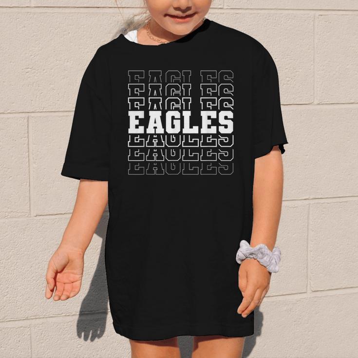 Vintage Eagles High School Go Eagles Pride Back To School Graphic Kid T-Shirt Vintage Eagles High School Go Eagles Pride Back To School Graphic Kid T-Shirt