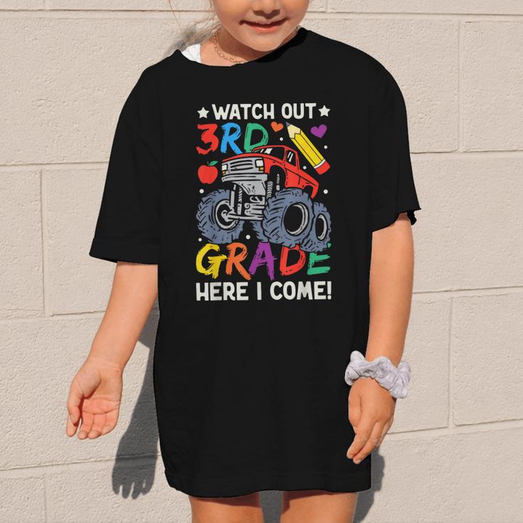 Watch Out 3rd Grade Here I Come Monster Truck Back To School Graphic Kid T-Shirt Watch Out 3rd Grade Here I Come Monster Truck Back To School Graphic Kid T-Shirt