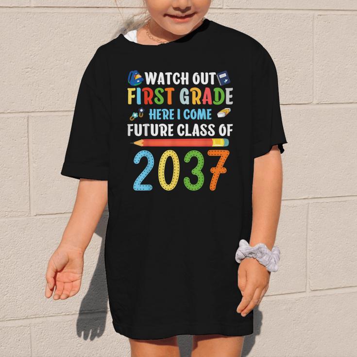 Watch Out First Grade Here I Come Shirts Back To School Graphic Kid T-Shirt