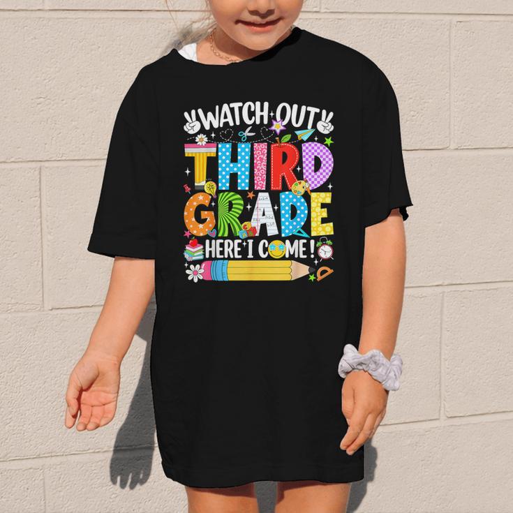 Watch Out Third Grade Here I Come Back To School Girls Kids Graphic Kid T-Shirt Watch Out Third Grade Here I Come Back To School Girls Kids Graphic Kid T-Shirt
