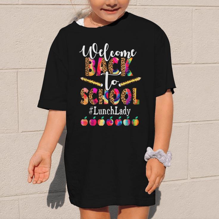 Welcome Back To School Lunch Lady Leopard On First Day Of School Graphic Kid T-Shirt Welcome Back To School Lunch Lady Leopard On First Day Of School Graphic Kid T-Shirt