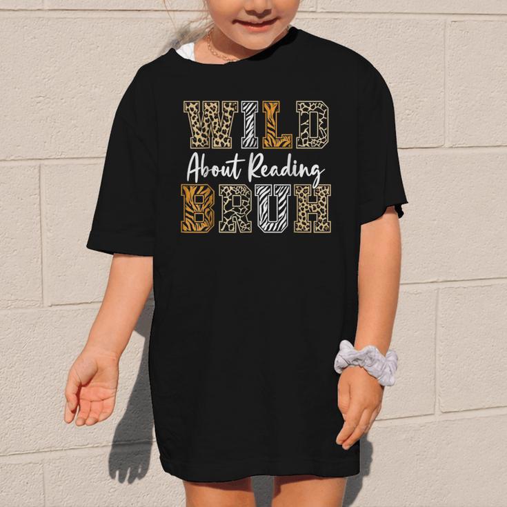 Wild About Reading Kid Love Wild Animal Books Back To School Graphic Kid T-Shirt Wild About Reading Kid Love Wild Animal Books Back To School Graphic Kid T-Shirt