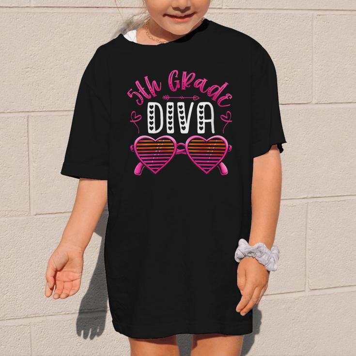 Women's 5th Grade Diva Back To School Fifth Grade For Girls Graphic Kid T-Shirt