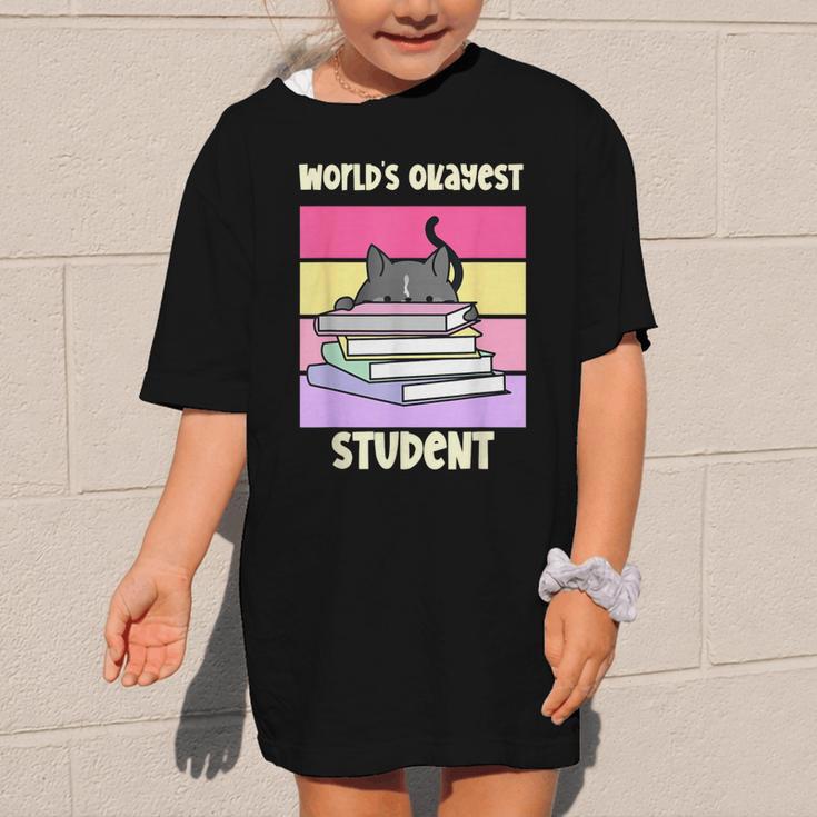 World's Okayest Student Fun Back To School & New Term Graphic Kid T-Shirt World's Okayest Student Fun Back To School & New Term Graphic Kid T-Shirt