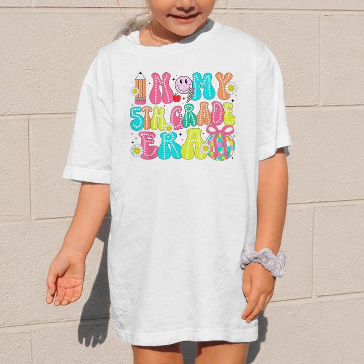 In My 5th Grade Era Coquette Bow Back To School Fifth Grade Graphic Kid T-Shirt