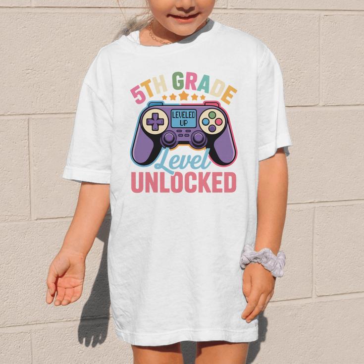 5th Grade Level Unlocked Shirt – Gamer Back To School Performance Graphic Kid T-Shirt