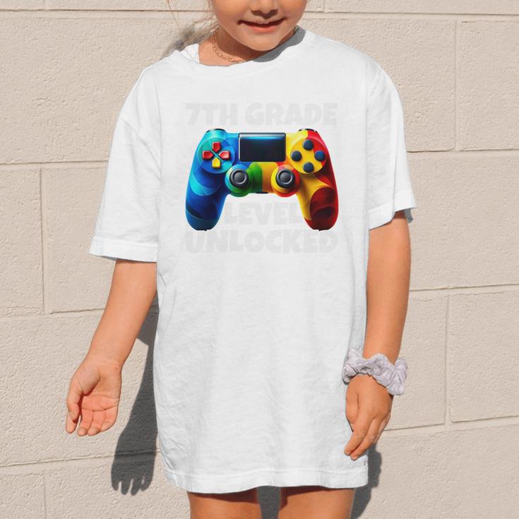 7th Grade Level Unlocked Back To School Gamer Boys Girls Graphic Kid T-Shirt 7th Grade Level Unlocked Back To School Gamer Boys Girls Graphic Kid T-Shirt
