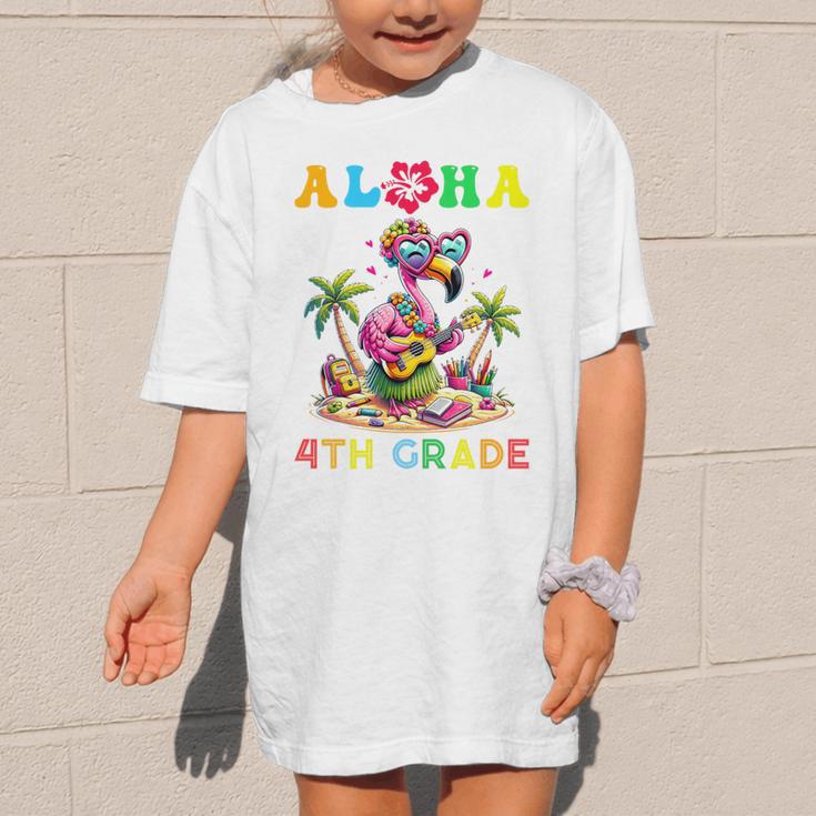 Aloha Fourth Grade Flamingo Hawaii Back To School Kids Girl Premium Tri-Blend Graphic Kid T-Shirt Aloha Fourth Grade Flamingo Hawaii Back To School Kids Girl Premium Tri-Blend Graphic Kid T-Shirt