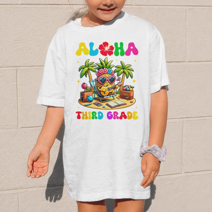 Aloha Third Grade Pineapple Hawaii Back To School Kids Girl Performance Graphic Kid T-Shirt Aloha Third Grade Pineapple Hawaii Back To School Kids Girl Performance Graphic Kid T-Shirt