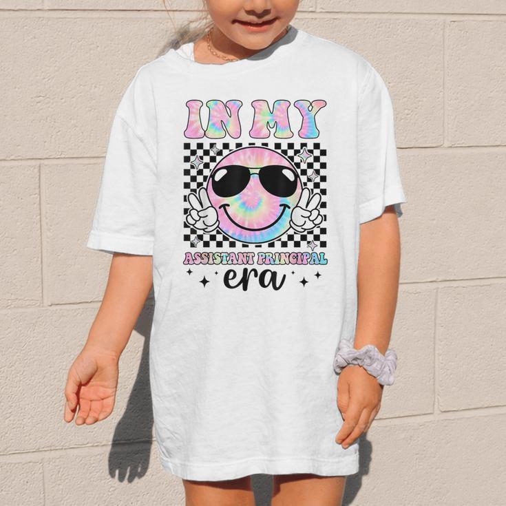 In My Assistant Principal Era Groovy Tie Dye Back To School Graphic Kid T-Shirt