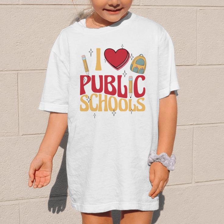 Back To School Education I Love Public Schools Graphic Kid T-Shirt Back To School Education I Love Public Schools Graphic Kid T-Shirt