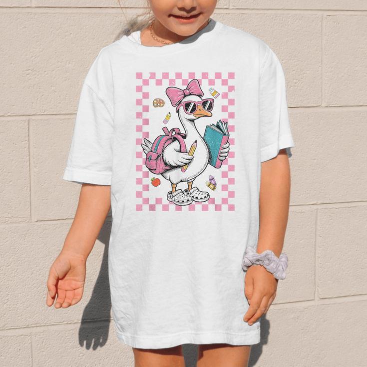 Back To School Goose First Day Of School Boy Girl Graphic Kid T-Shirt Back To School Goose First Day Of School Boy Girl Graphic Kid T-Shirt