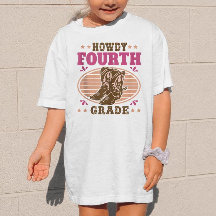 Back To School Howdy Fourth Grade Girls Graphic Kid T-Shirt Back To School Howdy Fourth Grade Girls Graphic Kid T-Shirt