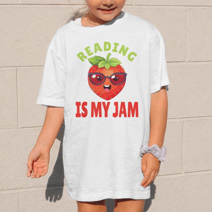 Back To School Reading Is My Jam School Librarian Premium Tri-Blend Graphic Kid T-Shirt
