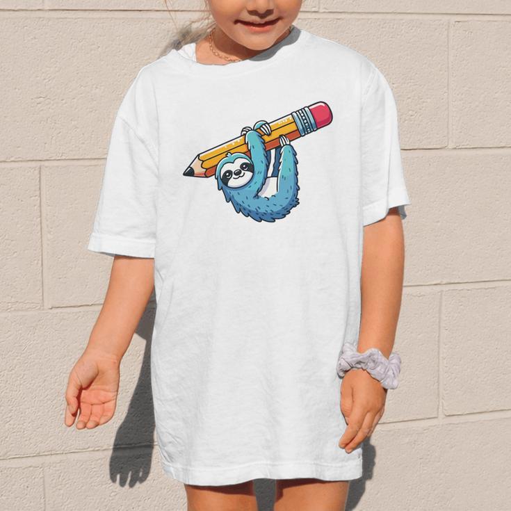 Back To School Seventh Grade Sloth Hanging Out In 7th Grade Performance Graphic Kid T-Shirt