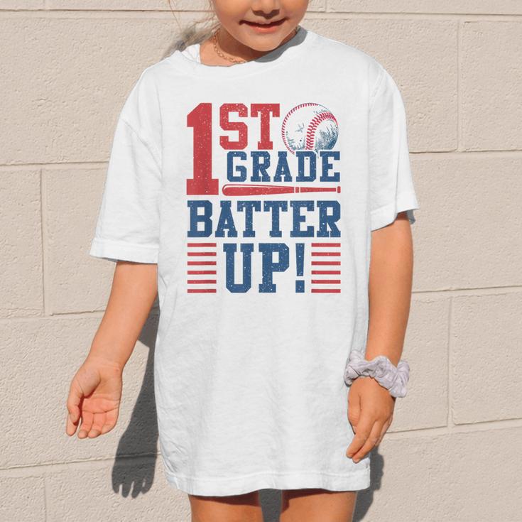 Baseball 1st Grade Back To School 1st Grade Batter Up Graphic Kid T-Shirt Baseball 1st Grade Back To School 1st Grade Batter Up Graphic Kid T-Shirt