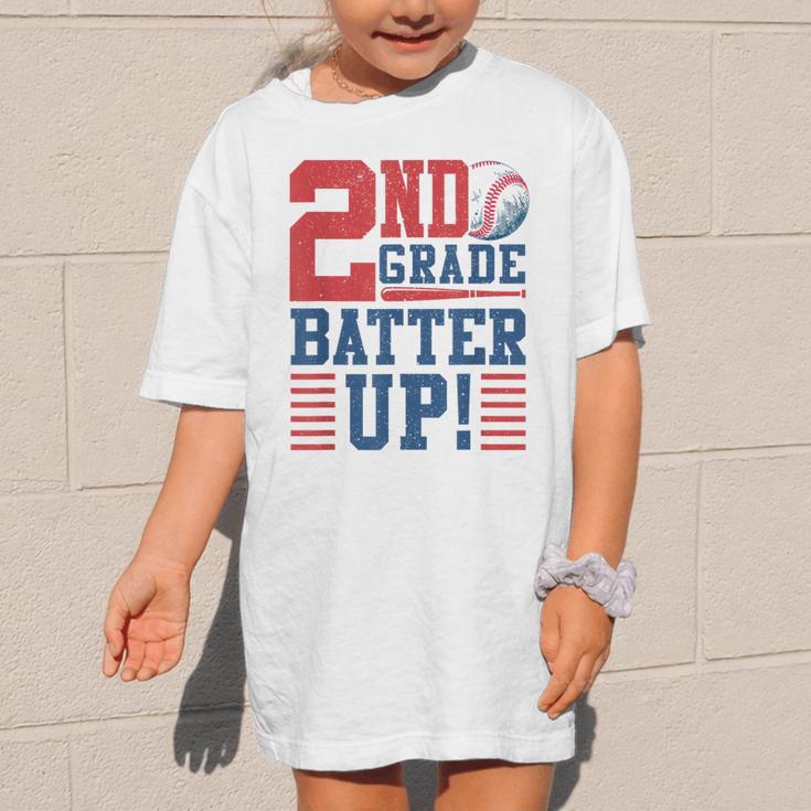 Baseball Second Grade Back To School 2nd Grade Batter Up Graphic Kid T-Shirt Baseball Second Grade Back To School 2nd Grade Batter Up Graphic Kid T-Shirt
