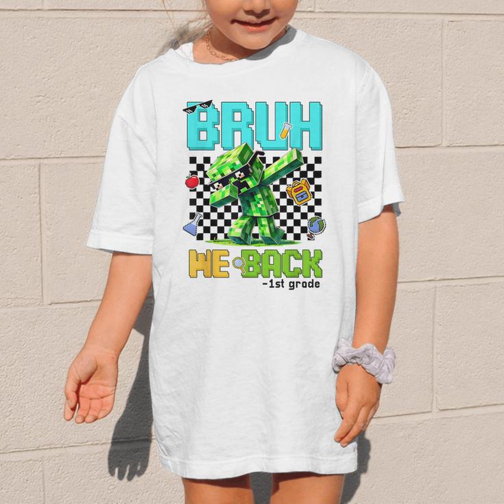 Bruh We Back 1st Grade Back To School Gamer Dabbing Boy Kids Graphic Kid T-Shirt Bruh We Back 1st Grade Back To School Gamer Dabbing Boy Kids Graphic Kid T-Shirt