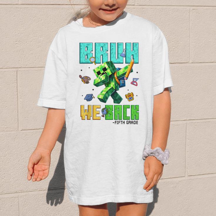Bruh We Back 5th Grade Back To School Gamer Dabbing Boy Kids Graphic Kid T-Shirt Bruh We Back 5th Grade Back To School Gamer Dabbing Boy Kids Graphic Kid T-Shirt