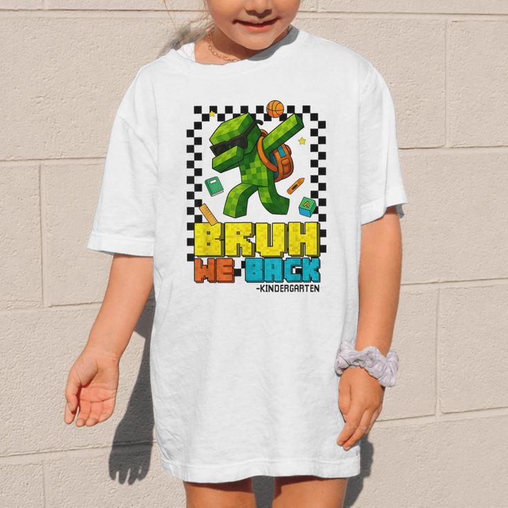 Bruh We Back Kindergarten Back To School Gamer Dabbing Boy Graphic Kid T-Shirt Bruh We Back Kindergarten Back To School Gamer Dabbing Boy Graphic Kid T-Shirt